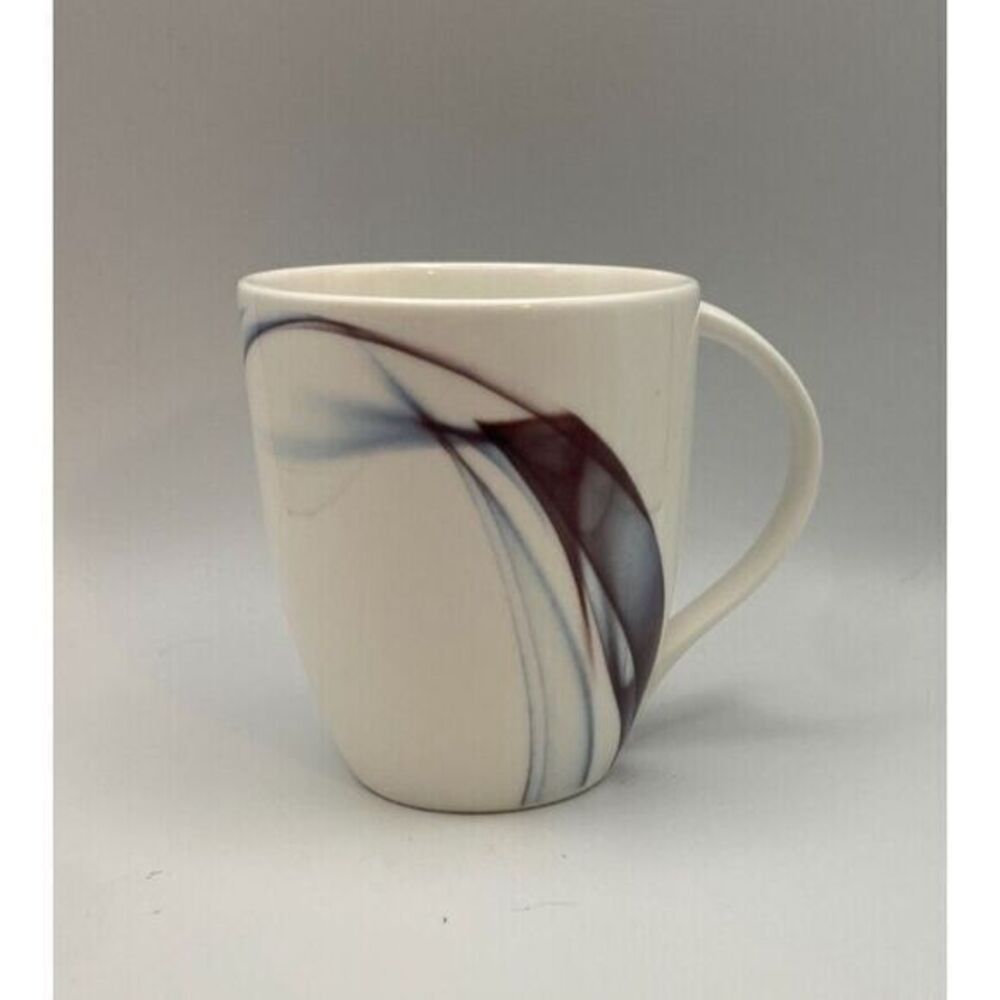 Mikasa Kya Smoke Coffee Tea Mug Purple Blue Swirls